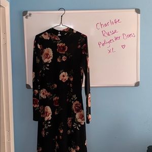 Charlotte Russe Floral Dress w/ long sleeves